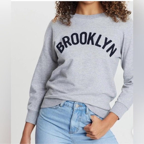 J Crew gray Brooklyn pullover crewneck sweatshirt - Picture 1 of 6